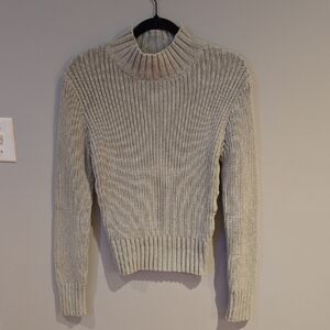 Club Monaco Light Gray Knit Sweater Size L